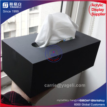 Wholesale Custom Black Acrylic Tissue Paper Box